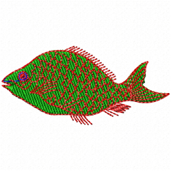 Fishes Embroidery Design 7 Fishes Embroidery Design 7